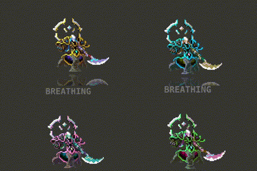 20 Animated Pixel Art RPG Character Pack - Humanoids with Weapons