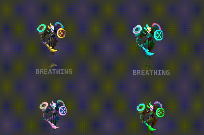 20 Animated Pixel Art RPG Character Pack - Humanoids with Weapons