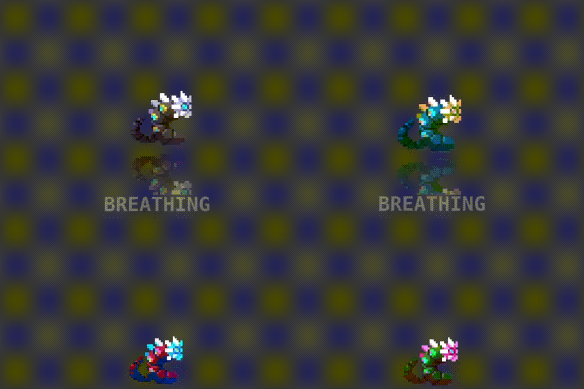 RPG Pixel Art Character - Flowerworm