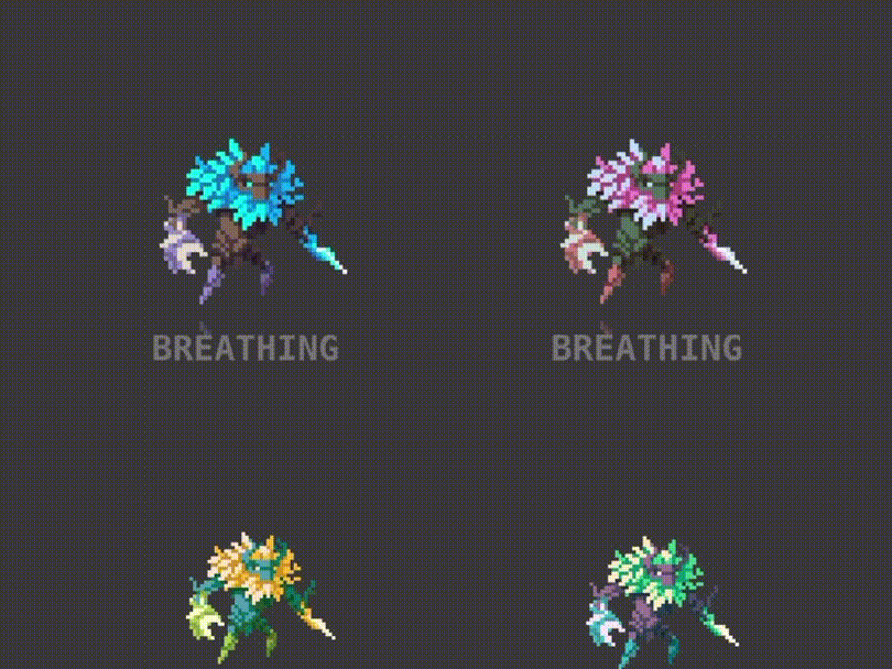 20 RPG Character Asset Pack - Elemental Creatures