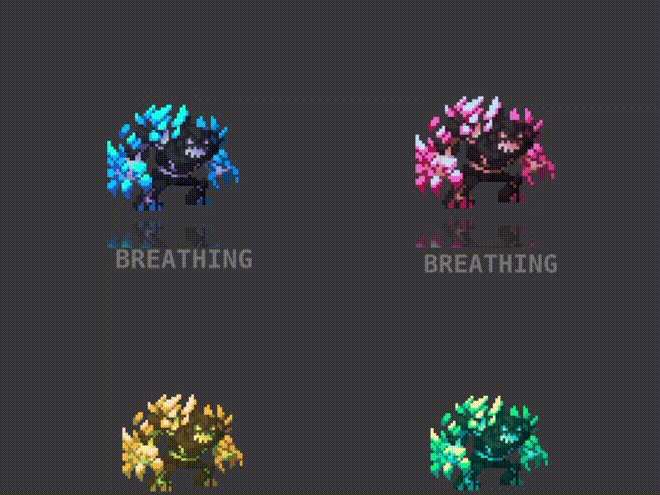 20 RPG Character Asset Pack - Elemental Creatures