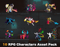 10 Animated RPG Character Asset Pack