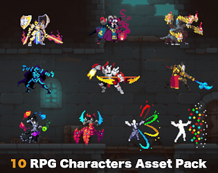 10 Animated RPG Character Asset Pack