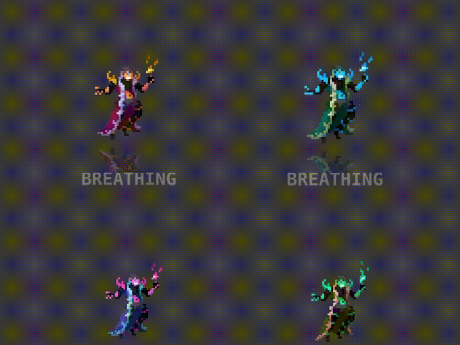 35 RPG Character Asset Pack - Humanoid Magic Casters