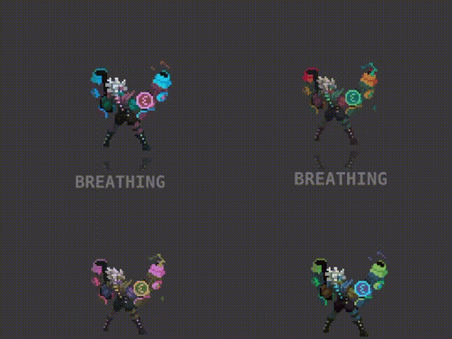 20 Animated Pixel Art RPG Character Pack - Humanoids with Weapons