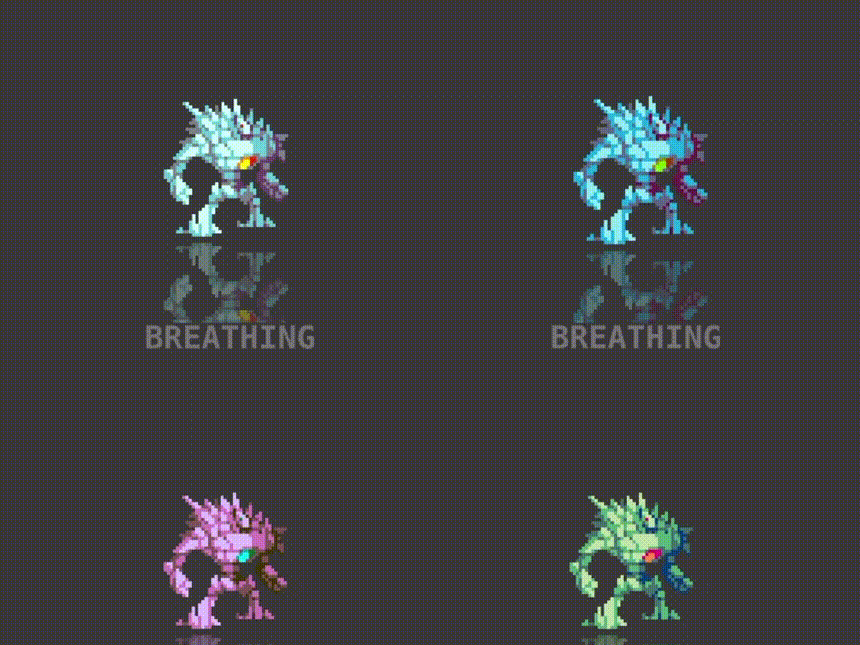 20 RPG Character Asset Pack - Elemental Creatures