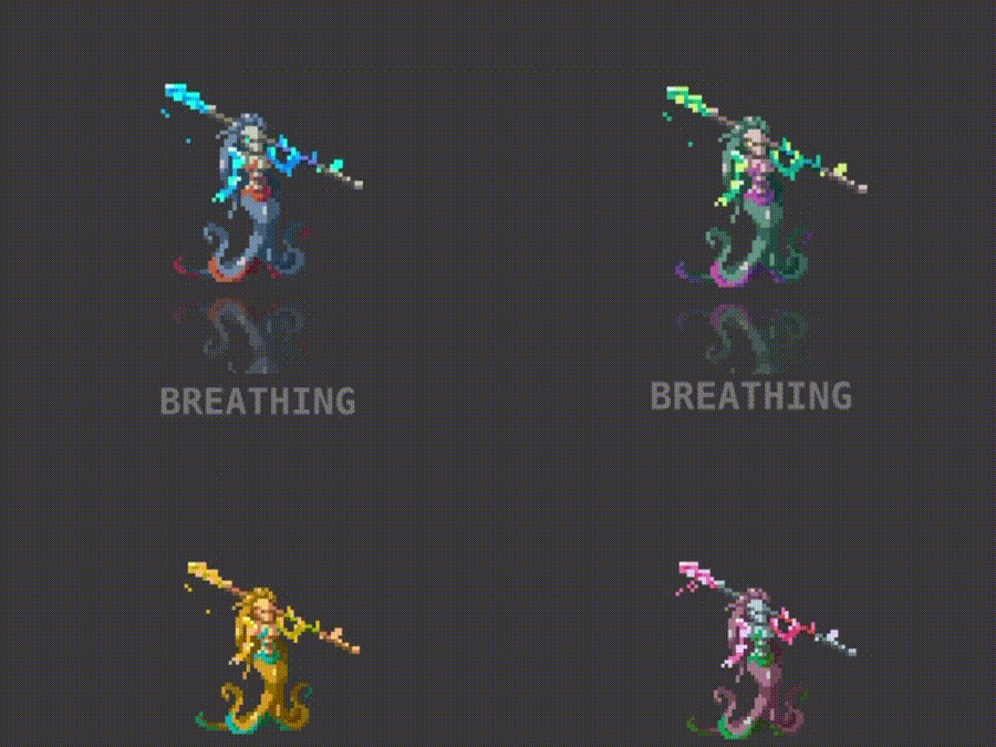 20 Animated Pixel Art RPG Character Pack - Humanoids with Weapons