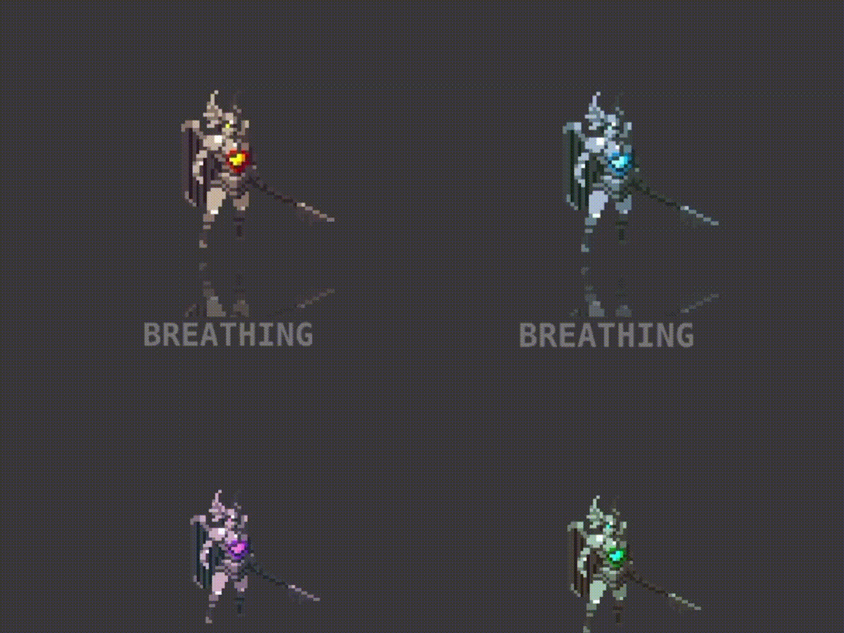 20 Animated Pixel Art RPG Character Pack - Humanoids with Weapons