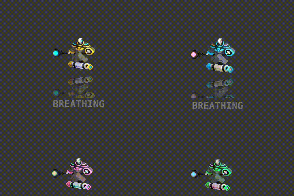 20 Animated Pixel Art RPG Character Pack - Humanoids with Weapons