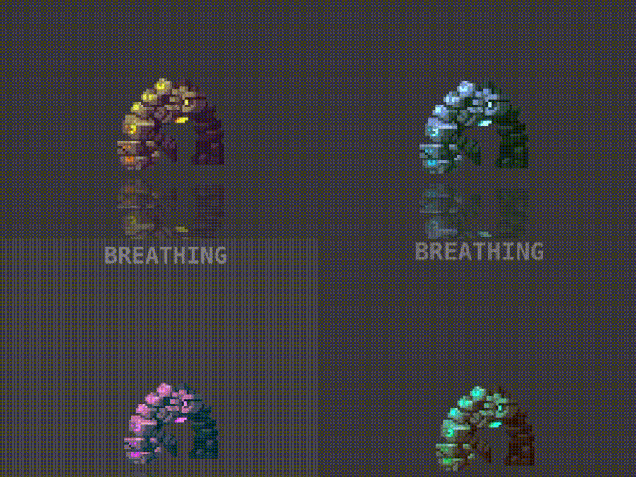 20 RPG Character Asset Pack - Elemental Creatures