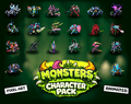 30 RPG Character Asset Pack - Monsters