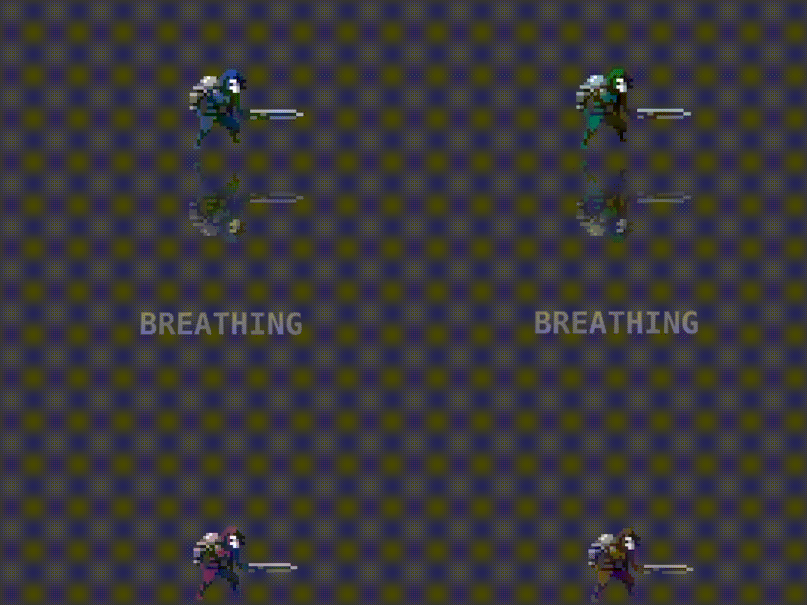 25 Animated Pixel Art RPG Character Pack - Humanoid Fighters