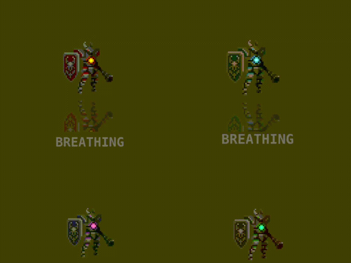 20 Animated Pixel Art RPG Character Pack - Humanoids with Weapons