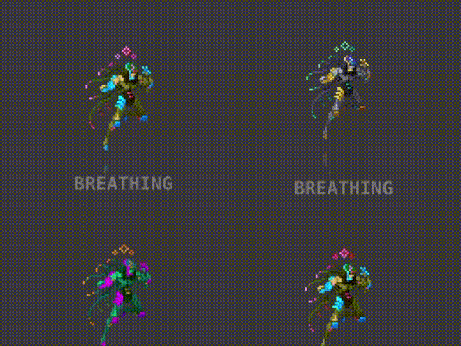 25 Animated Pixel Art RPG Character Pack - Humanoid Fighters