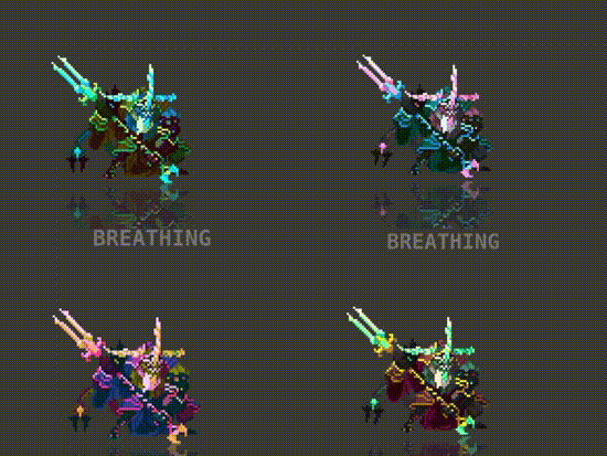 20 Animated Pixel Art RPG Character Pack - Humanoids with Weapons