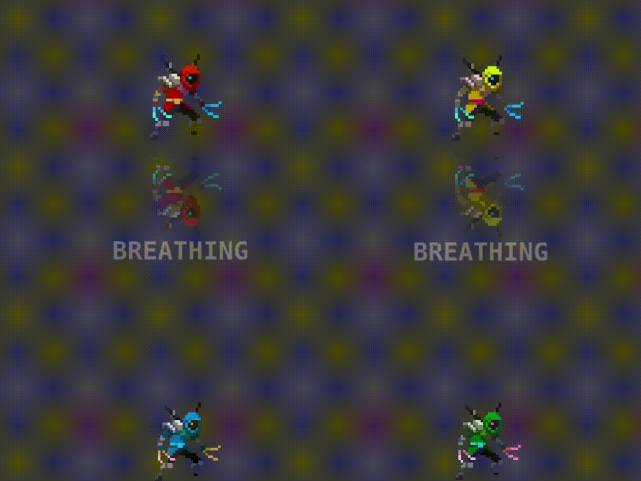 25 Animated Pixel Art RPG Character Pack - Humanoid Fighters