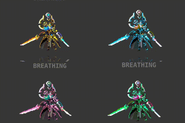 20 Animated Pixel Art RPG Character Pack - Humanoids with Weapons