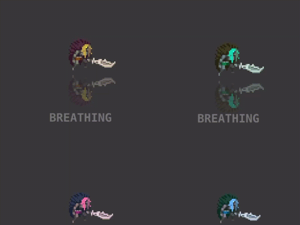 20 Animated Pixel Art RPG Character Pack - Humanoids with Weapons