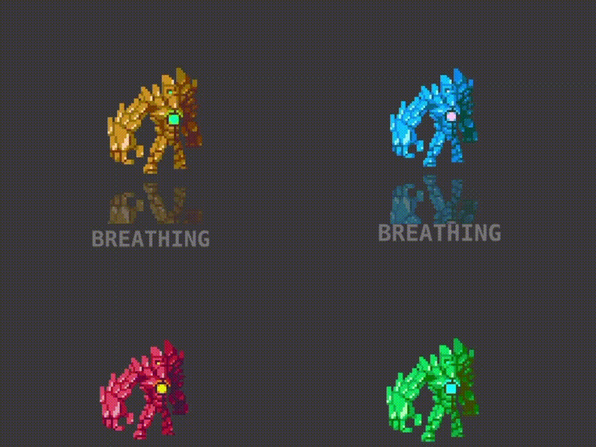 20 RPG Character Asset Pack - Elemental Creatures