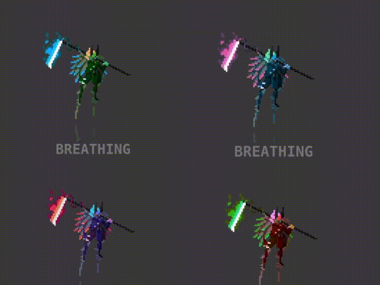 20 Animated Pixel Art RPG Character Pack - Humanoids with Weapons